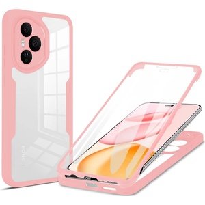 Techsuit Калъф за Honor 400 Pro - Techsuit - ColorVerse 360 Series + Screen Protector - Розов