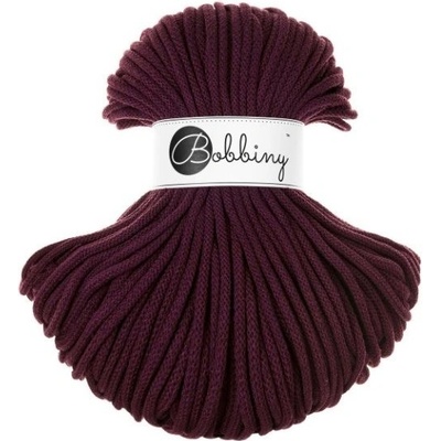 Bobbiny šňůry 5 mm tmavě vínová (Burgundy)