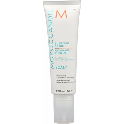 Moroccanoil Scalp Purifying Scrub jemný čisticí peeling se zklidňujícím účinkem na vlasovou pokožku 125 ml