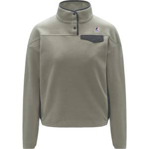 K-Way Дамски пуловер K-Way Women's Benedicte 4.0 Polar Jumper - Green Oak / Grey Shadow (117-3424-0113)