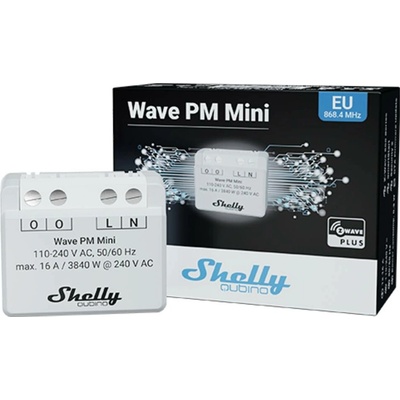 Shelly Shelly Qubino Wave PM Mini Spínacia a meracie aktor Z-Wave