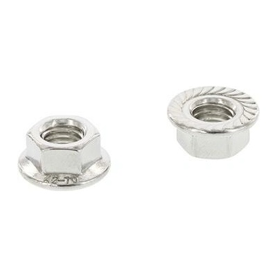 DIN6923 M10 ušl. ocel A4-80 šestihr. matka se zajišť. zuby s přír. (100 ks) – Zboží Mobilmania