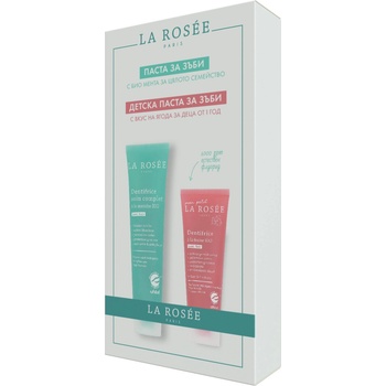 La Rosée Комплект - Паста за зъби и Детска паста за зъби, 75 + 50 ml