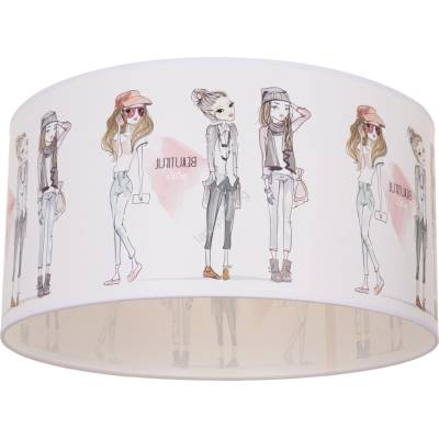 BELIS Детско таванно осветително тяло GIRLS VIBES 1xE27/60W/230V, Ø 40 см - за момичета (BE1082)