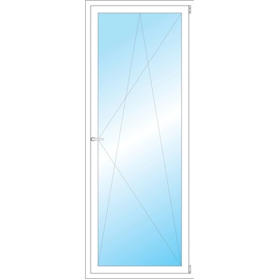 OKNA HNED Plastové okno 83x212 cm bílé otevíravé a sklopné pravé