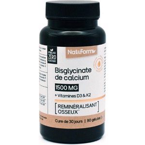 Nat&Form Калций + Витамини D3 и K2, 90 капсули, Nat&Form (026994 (NUTR_CAK))