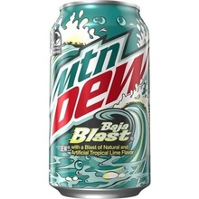 Mountain Dew sycený nápoj s příchutí tropického ovoce 355 ml