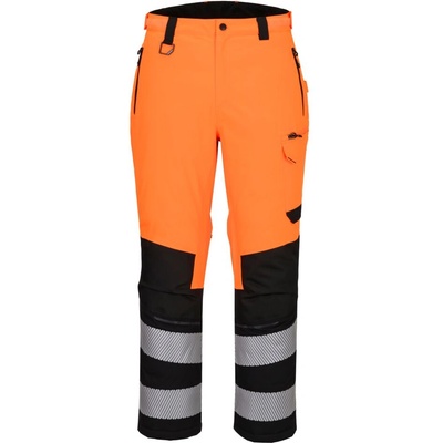 Portwest hi-vis ev4 ev402 expedition / Светлоотразителен водоустойчив еластичен панталон с талия - hv оранжев s (ev402obrs)