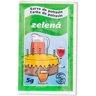 Aroco Potravinářská barva prášková Zelená 5 g