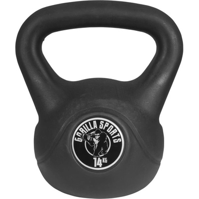 Gorilla Sports Kettlebell činka, plast 14 kg