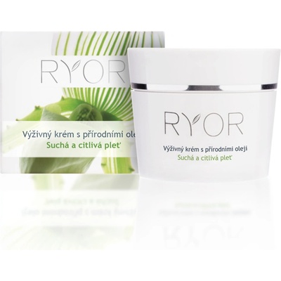 Ryor výživný krém s přírodními oleji pro suchou a citlivou pleť 50 ml