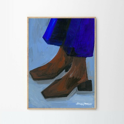 Moikka Plakát Boots and Blues by Hanna Peterson A4 (21x27cm)