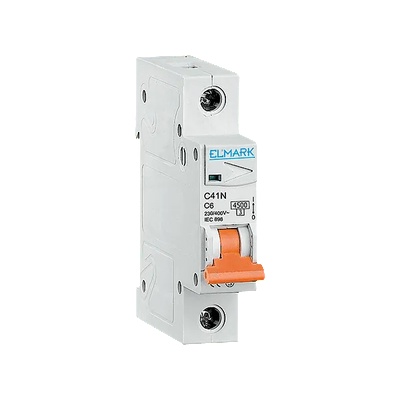 ELMARK АВТОМАТИЧЕН ПРЕКЪСВАЧ 4.5kA 4A 1P КРИВА C (41461C)