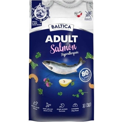 Baltica Dospělí XS/S hypoalergenní s lososem 3 kg