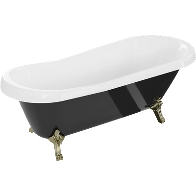 Mexen Retro 170x75 cm black/white/gold (53251707575-50)