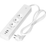 ORNO Wi-Fi разклонител, 3 Шуко с ключ, 2x USB, Бял - TUYA Smart home OR-SH-17520(GS)/W (OR-SH-17520(GS)/W)