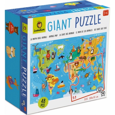 Ludattica XXL Svet zvierat 48 dielov