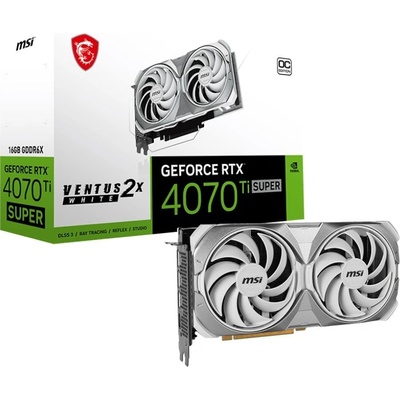 MSI GeForce RTX 4070 Ti SUPER VENTUS 2X WHITE OC 16G