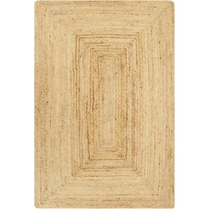 Pure Line Home Килим от юта, правоъгълна плетка, натурално