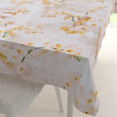 Biante Teflonový ubrus TF-045 Orchideje na béžovém 140x180 cm