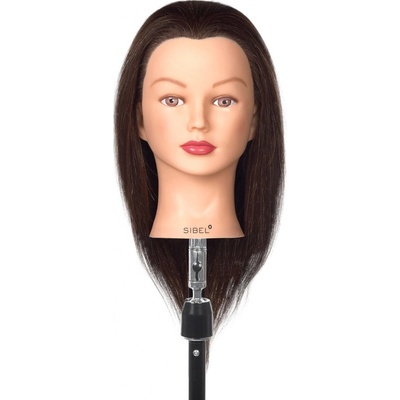 SIBEL Aline cviční tréninková hlava s lidskými vlasy délky 20 až 40 cm