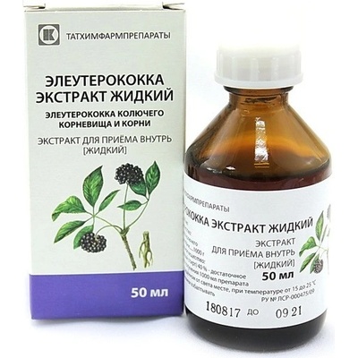 Sibírsky ženšen Eleuterokok tinktúra kvapky 50 ml