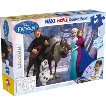 Lisciani Двулицев пъзел Lisciani - Frozen, Музика и забавление, 60 части (LI46874)