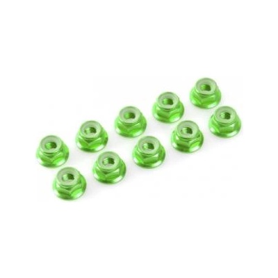 Revtec Самозаключваща се гайка с пр. m5 алуминий зелен (10)