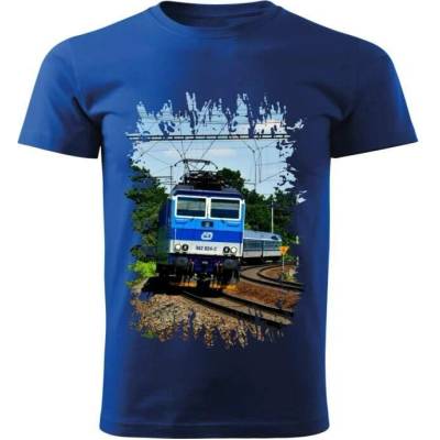 dětské tričko s lokomotivou 362 024-2 modré