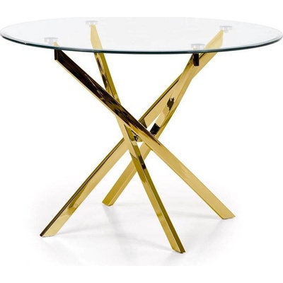 Rauman Jídelní stůl Raymond, čirá / zlatá