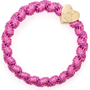By Eloise London Gold Heart Woven цвят Bubblegum Pink