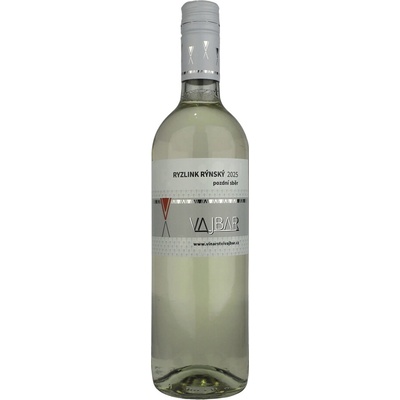 Vinařství Vajbar Ryzlink rýnský pozdní sběr 2025 12,5% 0,75 l (holá láhev)
