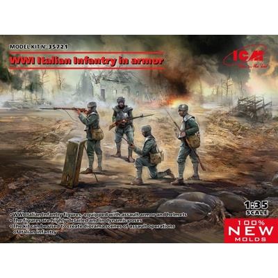 ICM Italian Infantry in armor WWI 4 fig. 35721 1:35