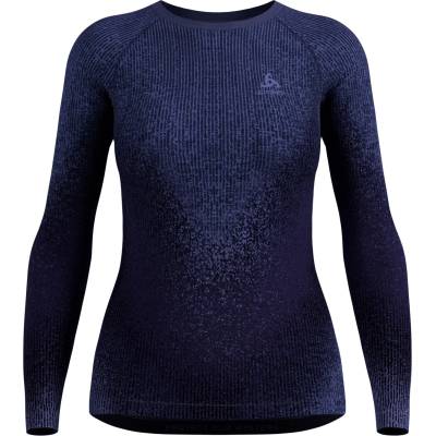 Odlo Дамско синтетично термобельо Odlo Women's BL Top Crew Neck L/S Perf. Warm Blackcomb Synthetic base layer - Skipper Blue (114-3617-0214)
