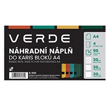 VERDE Náhradní náplň do KARIS A5 90 listů