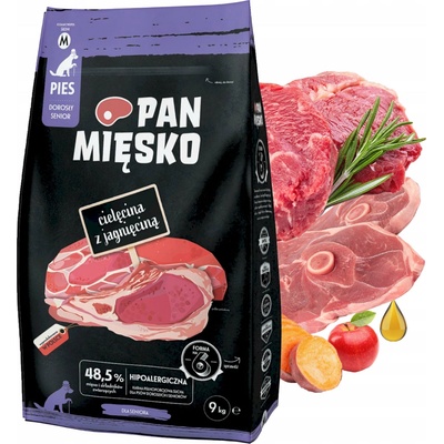 Pan Mięsko senior Teľacie s jahňacím mäsom M 9 kg