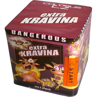 Kompaktný ohňostroj 25 rán 20 mm Extra Kravina