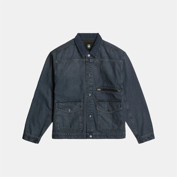G Star Яке G Star Men's A2 Corduroy Collar Long Sleeve Coach Jacket - Faded Bornite
