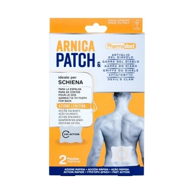 Pharmadoct Patch Arnica Náplasti proti bolesti 2ks XXL 17 × 21,8 cm