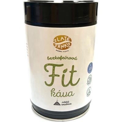 Zlaté Zrnko FitKáva Bezkofeínová 100% arabica mletá 250 g