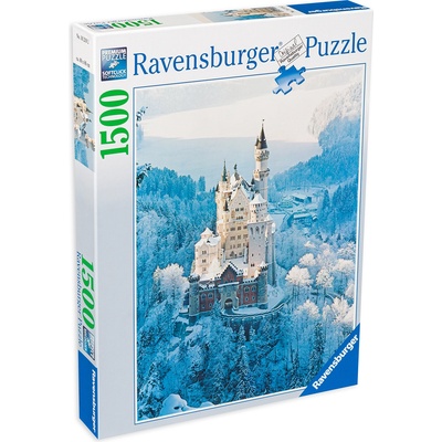 Ravensburger Пъзел Ravensburger от 1500 части - Замъкът Нойшванщайн през зимата (16219)