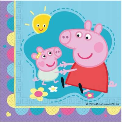 Procos Papierové servítky - Prasiatko Peppa Pig 33 x 33 cm