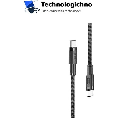 XO Кабел XO Type-C - Type-C 100W NB-Q199 1.5m Black (3800165089592)