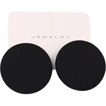 HARAHU Обеци li-38291 - Черни kp38291 (li-38291)