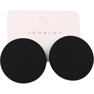 HARAHU Обеци li-38291 - Черни kp38291 (li-38291)