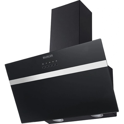 Muhler Абсорбатор Muhler AMK-887D-BS, декоративен, черен, стъклен, 331.6 м ³/ч, 33W (1009287)