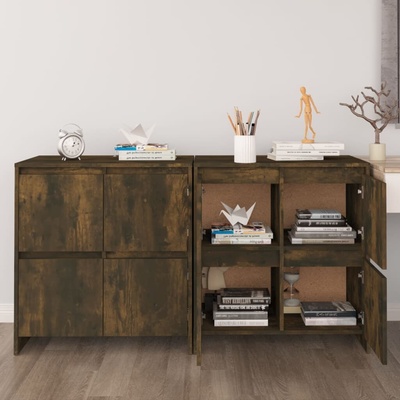 vidaXL 11461.3098094 příborníky 2 ks kouřový dub 70 x 41 x 75 cm