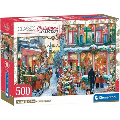Clementoni Пъзел Clementoni от 500 части - Коледна радост (35160)