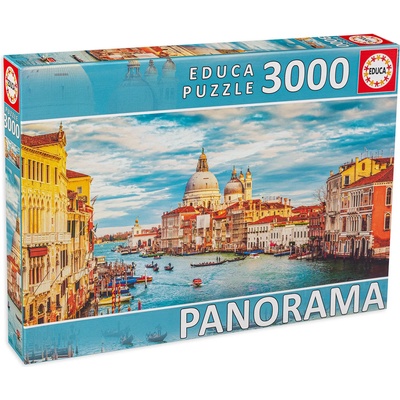 Educa Панорамен пъзел Educa от 3000 части - Гранд канал Венеция (19053)
