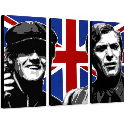Ručne maľovaný POP Art obraz Italian Job - 60x40 cm